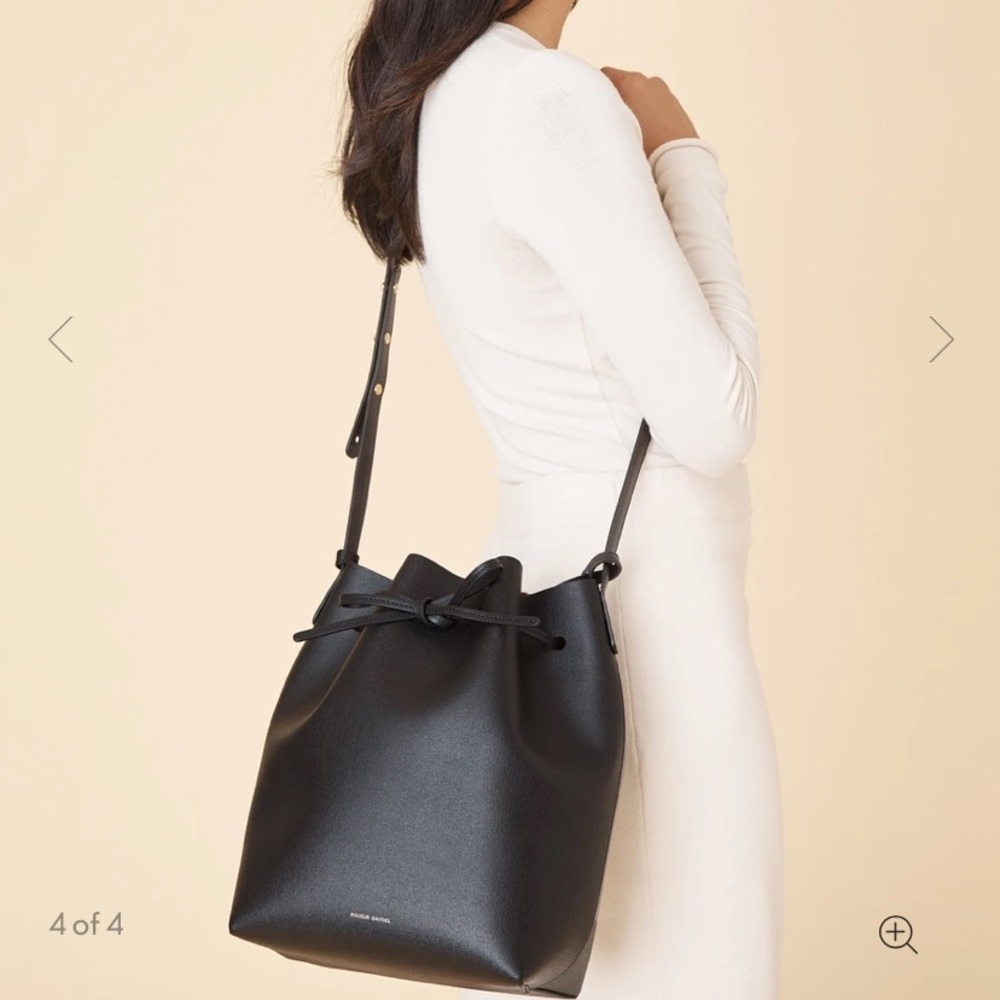COPY - Mansur Graviel Black crossbody bucket bag